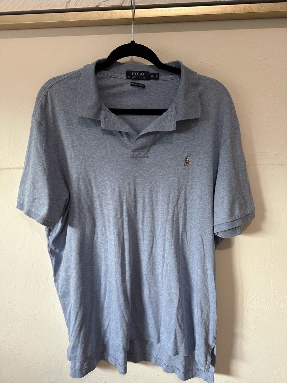 Polo by Ralph Lauren Men's Light Blue Polo Shirt